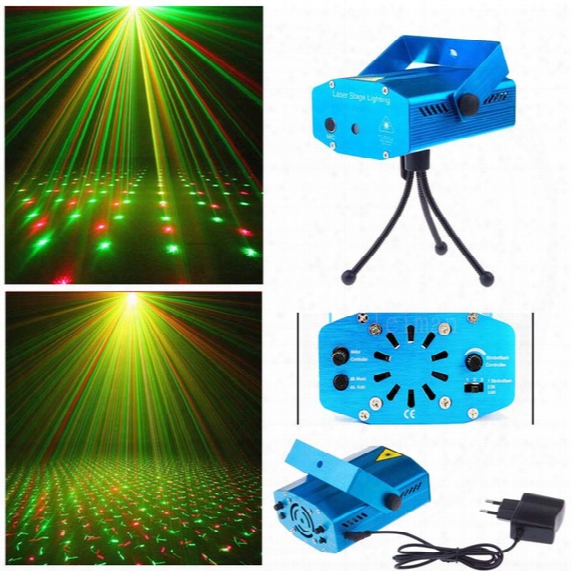 Voice-activated & Auto Model 150mw Red And Green Mini Laser Stage Light Stars Led Effects Lighting For Bar Club Party Room Joyful Lights