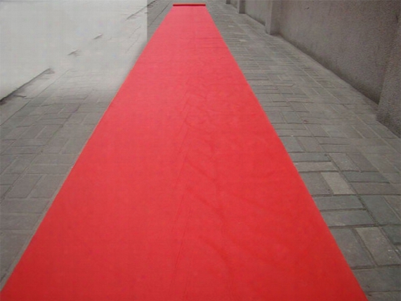 2016 New Wedding Favors Red Nonwoven Fabric Carpet Aisle Runner For Wedding Party Decoration Supplies Shooting Prop Free Shipping