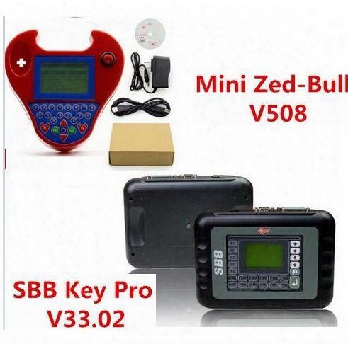 2017 New Good Sbb Silca V33.02 Sbb Key Programmer + Smart Mini Zed-bull V508 Zedbull Zed Bull Auto Key Transponder No Tokens Limited