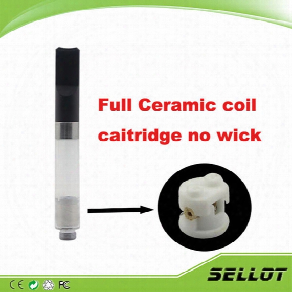 92a4 Oil Atomizer Ceramic Coil Oil Cartridge 0.5ml 1.0ml 510 O Pen E-cigarette Tank No Wick