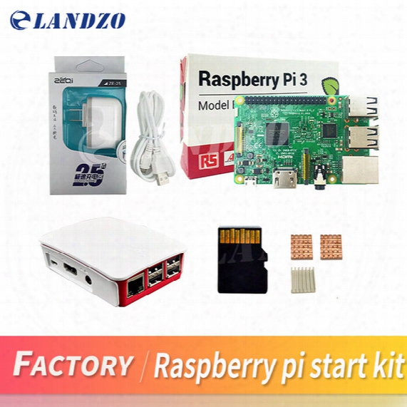 A Raspberry Pi 3 Model B Starter Kit-pi 3 Board / Pi 3 Case /american Standard Power Supply/16 G Memory Card /heat Sink