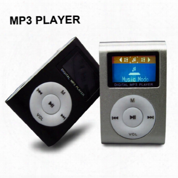 Colorful Mini Clip Mp3 Player With 1.2&#039;&#039; Inch Lcd Screen Music Player With Micro Sd Card Tf Slot / Earphone / Usb Cable With Gift Box