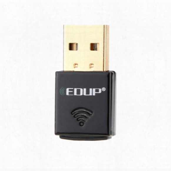 Edup Mini 2.4g 300mbps 300m Usb Wireless Wifi Adapter 802.11b/g/n Computer Pc Lan Network Card Dongle External Wi-fi Receiver C2575