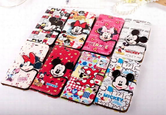 For Iphone 7 Plus Cartoon Case Lether Tpu Soft Wallet Case For Iphone 6s 6g 6 Plus For Iohone 7 Plus