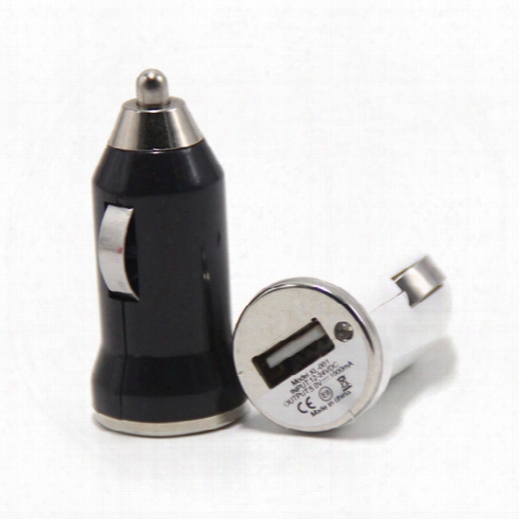 For Iphone7 Usb Chargers Colorful Bullet Car Charger 5v 1a Mini Usb Car Charge Adapter For Smart Phone Mp3 Mp4 Tablet Factory Direct