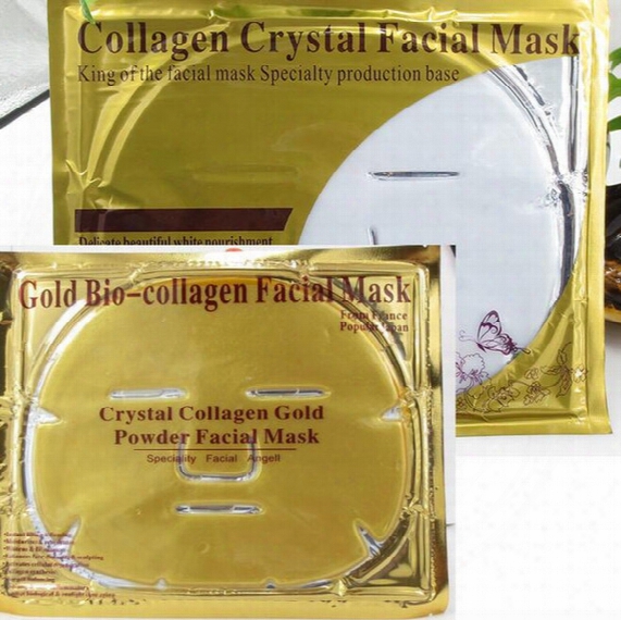 Gold Powder Collagen Albumen Crystal Facial Mask Girl Woman Skin Care Gel Face Mask Masks Facial Peels