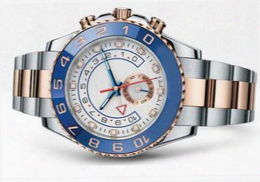 Luxury Men Sport Wristwatch Sapphire 116688 Blue Ceramic Bezel Rose Golden Perpetual Automatic Movement 2 Tone Mens Stainless Steel Watches