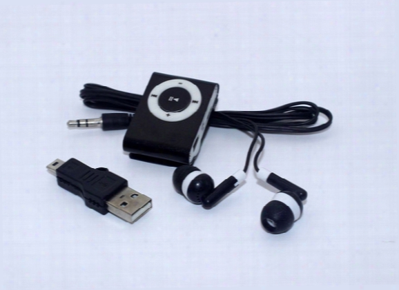 Mini Clip Metal Mp3 Music Player Without Screen Support Micro Tf Sd Card Cheap Sport Style With Earphone And Cable