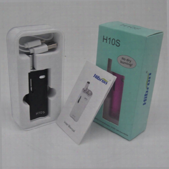 New Arrival Hibron H10s Oil Starter Kit Cartridges With Upgraded Ce3 Atomizer 650mah Box Mod Vape Pen Magnetic Vaporizer