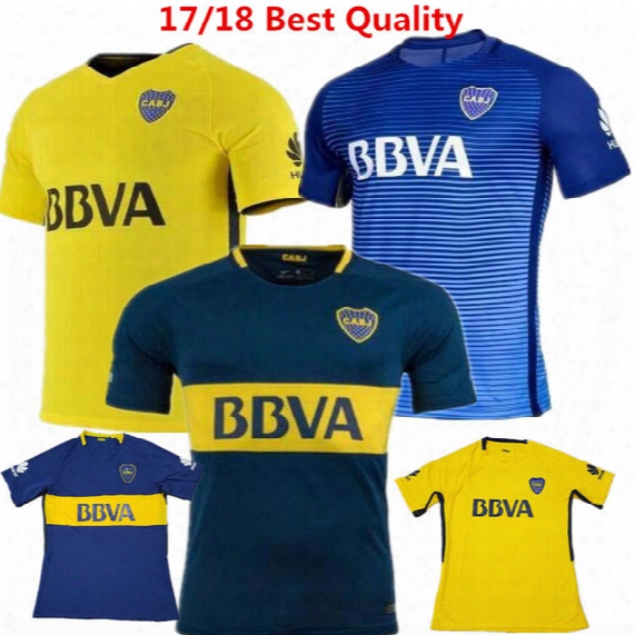 New Boca Soccer Jersey Carlos Tevez Morbi Jersey Camisas De Futebol Riquelme Gago Fotball Shirts Carlitos Argentina Boca Juniors Maillot