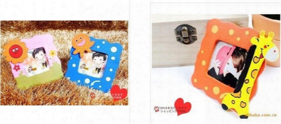 New Cartoon Baby Photo Frame Mixed Cute Wooden Cartoon Children's Kids Photo Frame