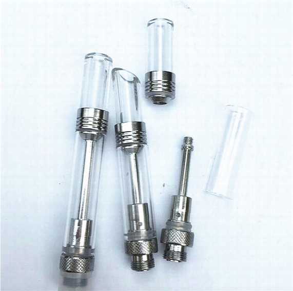 New Glass Atomizer Oil Glass Vaporizer Oblique Tip Glass Cartridge E Cigarette Vape Mods E Cig Oil Cartridge Tank