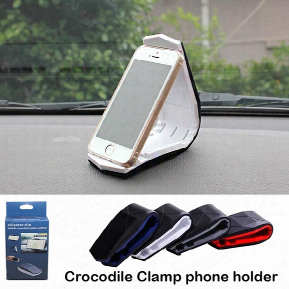 New Mobile Phone Holder Silicone Multifunction Crocodile Clamp Car Dashboard Stand Bracket For Iphone Samsung Dhl Free Shipping