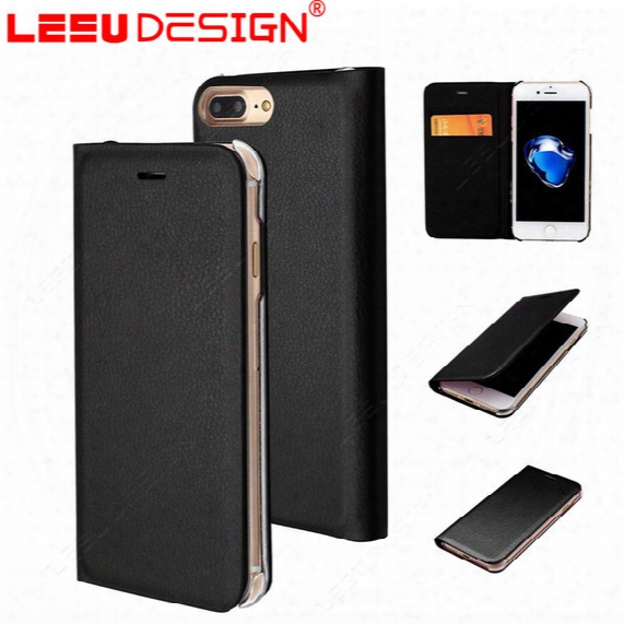 New Slim Luxury Leather Walletcase Card Pocket Case Flip Cover For Iphone 8 For Samsung Galaxy S7 S7 Edge A3 A5 2017 S8 S8 Plus