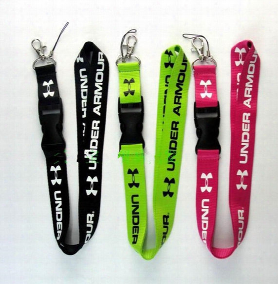 New Under Armor Neck Strap Lanyard Neck Strap With Silver Metal Clip Color Choice For Keys Phones Work Id Card Lanyard