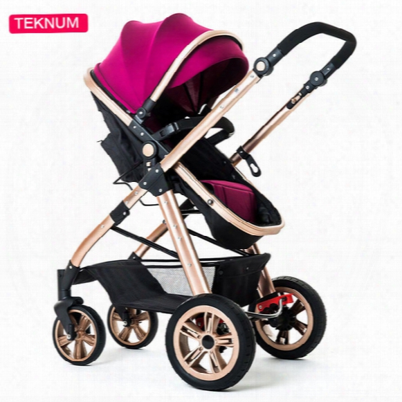 Shockproof Safety Baby Stroller Folding Comfortable Prams Breathable Firm Infant Trolley Rotation Portable Child Portable Carriage