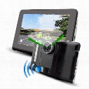 7 inch GPS Navigation Android 4.4 Car DVR Anti Radar Detector Recorder camcorder FM WIFI Truck vehicle gps Built in 8GB Free Map