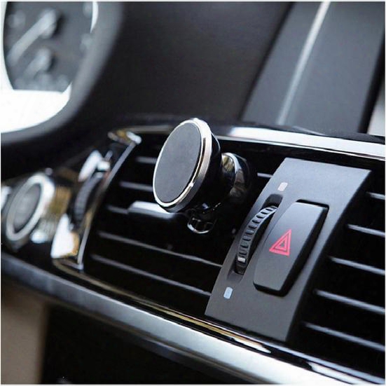 Universal Magnetic Car Phone Holder Stand 360 Degree Car Dashboard Air Vent Mount Holder Support Gps Mobile Magnet Holder