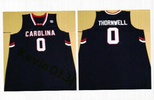 #0 Sindarius Thornwell South Carolina Gamecocks Red College Basketball Jersey Embroidery Stitched Custom Any Name And Number