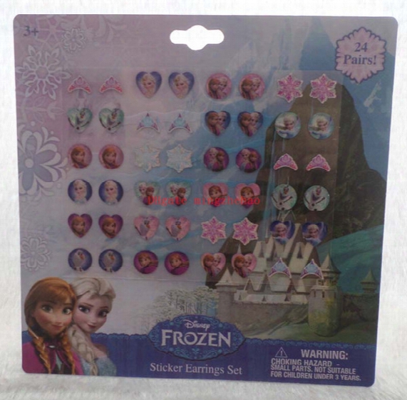 100 Sheets 2400 Pairs Epoxy Embossed Cartoon Mixed Sticks On Earring Sticker Accessorie Mix Designs Can Choose