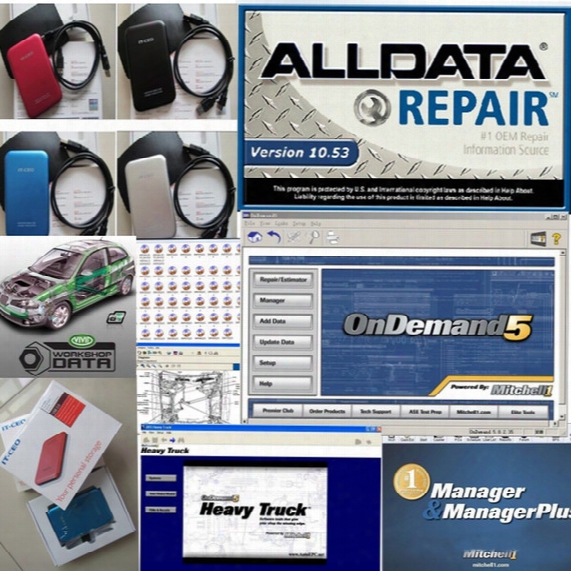2017 Alldata Auto Repair Software Alldata 10.53 + Mitchell Ondemand 5.8 2015 + Mitchell Manager Plus 25in1 In 1tb Hdd Free Remote Install