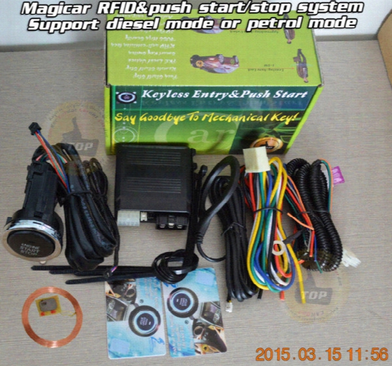 Ardot New Rfid Ignition Push Start Button,transponder Immobilizer Tag,petrol&amp;diesel Mode,passive Keyless Entry Engine Lock Car Keyles...