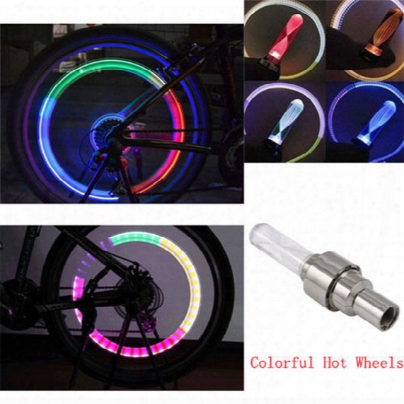 Beautiful Tools Bicycle Car Led Neon Tire Wheel Nozzle Valve Core Glow Stick Light For Cycling