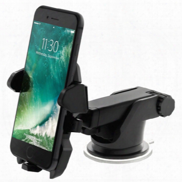 Car Mount Universal Windshield Dashboard Mobile Phone Holder With Strong Suction Cup X Clamp For Iphone 7 Plus Samsung S8 Retailpackage