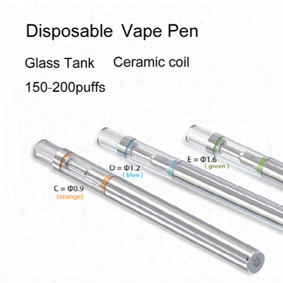 Disposable Bud-d1 Glass Tank 510 Cartridge Thick Oil Vaporizer Bvc Ceramic Coil Vape Pen With O Pen 310mah Battery