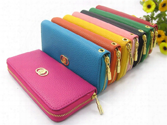 Fashion Leather Wallets Purses For Women Litchi Grain Soft Pu Leather Wallet Handbags Clutch Handbag Credit Card Holder Totes