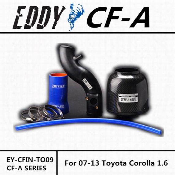 Free Shipping For Toyota Corolla 1.6 2007-2013 High Performance Cf-a Carbon Fiber Cold Air Intake System Air Filter