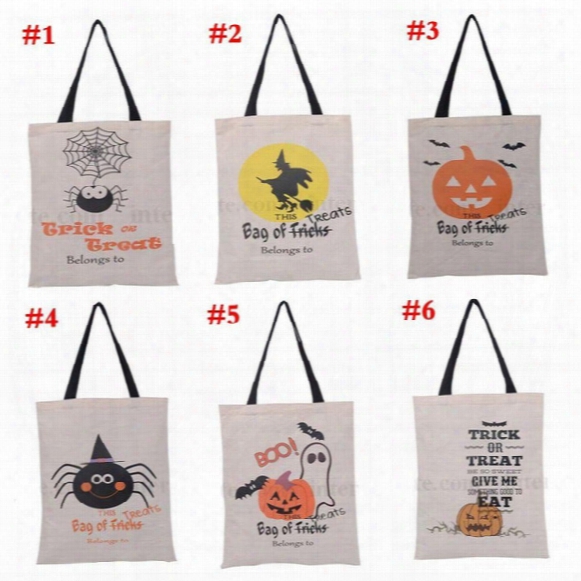 Halloween Gifts Sack Bags Pumpkin Devil Handbags Candy Gift Bags Designer Bags Cartoon Canvas Tote Reuseable Spider Print Shoulder Bag