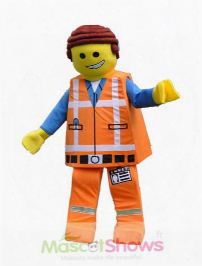 Lego Man Mascot Costume Carnival Character Costume Fancy Dress Halloween Chrismas Party
