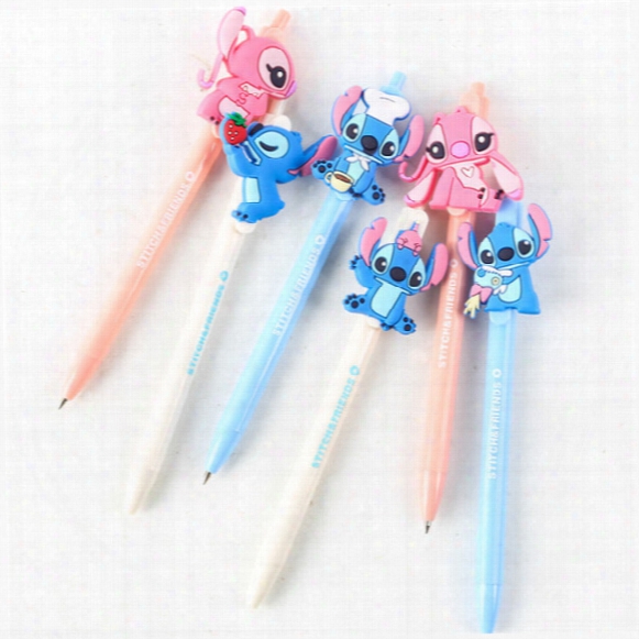 Lilo & Stitch Stitch Angela Cute Convenient Ball-point Pen To Write With Pen Cartoon Children Stationery 288pcs/lot Free Shipping