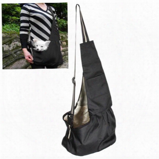 Lowest Price 20 Pcs/lot Black Oxford Cloth Sling Pet Dog Cat Carrier Tote Single Shoulder Bag