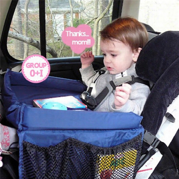 Multifunctional Baby Car Play Tray Table Waterproof On The Go Snack Tray Easy To Clean Automobile Laptop Stand
