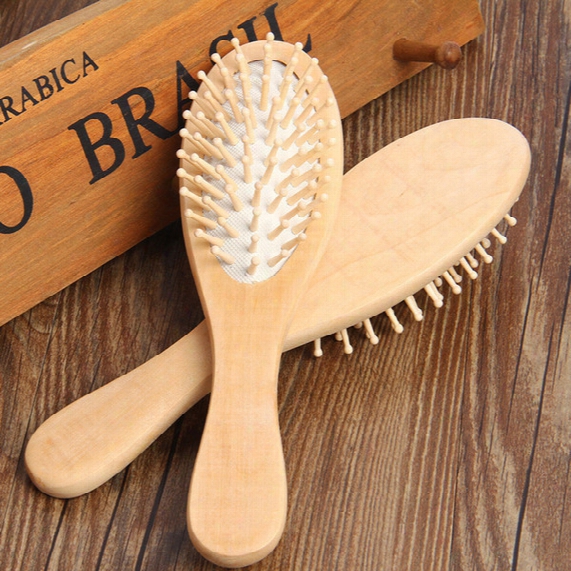 Newest Wooden Bamboo Hair Vent Brush Brushes Hair Care And Beauty Spa Massager Massage Comb 225*60mm Dhl Free