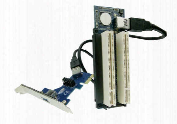 Pci-express X1 Pcie To 2 Pci Adapter Router Dual Pci Slot Riser Card Get Tow Pci