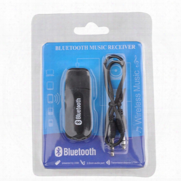 Portable Usb Bluetooth Stereo Music Receiver Adapter Wireless Car Audio 3.5mm Bluetooth Receiver Dongle For Iphone Speaker Mp3