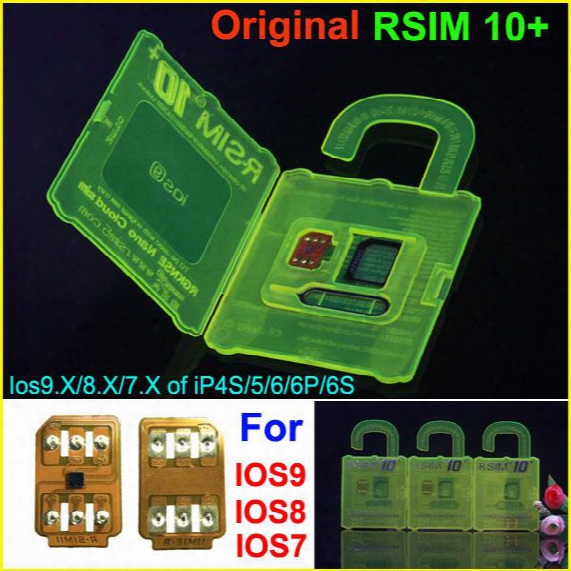 R-sim 10+ R Sim 10plus Rsim 10+ Rsim10+ Unlock Card For Iphone 6s 6 5s 5 4s Ios9 9.x 3g 4g Cdma Sprint, Au, Softbank S Direct Use No Rpatch