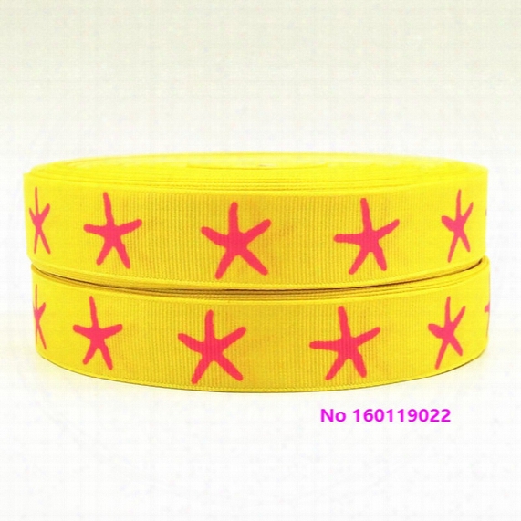 Ribbon 7/8inch 22mm 160119021 Cartoon Printed Grosgrain Ribbon 50yds/roll Free Shipping For Headband Hair Tie