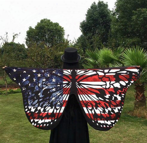 Shawl Lady Wrap Beach 2017 Women Butterfly Wings Scarf Soft Long Scarves Printed Beach Cover For Summer Gift 23 Styles Dhl Free Shipping