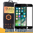 New Selling 3D Curved Glossy Front Tempered Glass For iPhone 6 6S 7 Plus Full Covered 9H Soft Carbon Fiber Edge Screen Protector