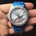 Roles AAA sapphire watches men luxury automatic brand Date White face Big diamond watch men Mechanics original clasp mens watches 40MM