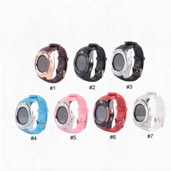 V8 Smart Watch Bluetooth Watches Android With 0.3m Camera Mtk6261d Smartwatch For Android Phone Micro Sim Tf Card 2601089