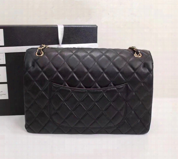 Wholesale Orignal 33cm Real Sheep Leather Caviar Fashion Famous Chain Shoulder Bag Luxury Handbag Cf Card Holder Purse Evening Bag Messenger
