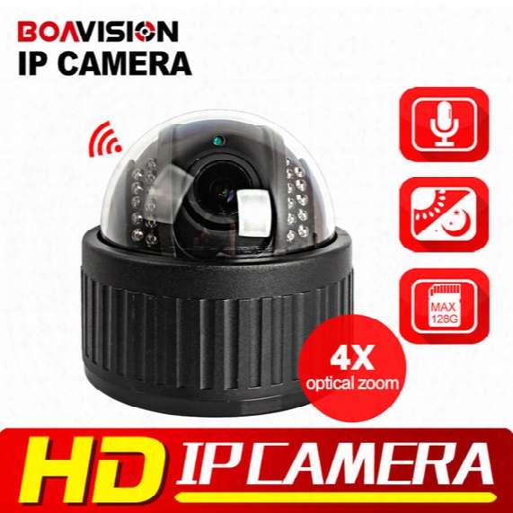 Wireless Speed Dome Ptz Ip Camera Wifi Hd 1080p 960p 4x Zoom 2.8-12mm Auto Focus Audio Sd Card Night Night Onvif Wi-fi