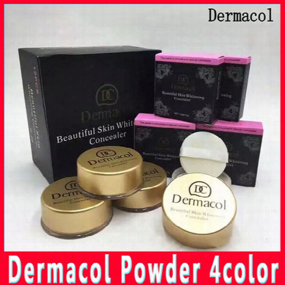 120 Pcs Factory Outlet 2017 New Dermacol Powder Oil Control Powder Makeup Lasting Concealer Beauty Spot Sale Free Distribution