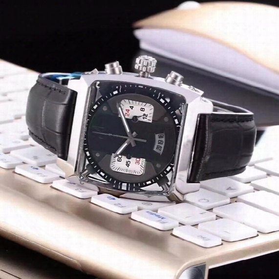2017 Luxury Brand Watches Designer Men Leather Watch Automatic Mechanical Fashion Mens Business Sport Wristwatch Date Aaa 135