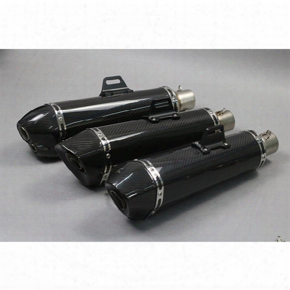 470 Mm Inlet 51 Mm Real Carbon Fiber Motorcycle Muffler Exhaust Pipe Motorbike Exhaust Mufflers Escape